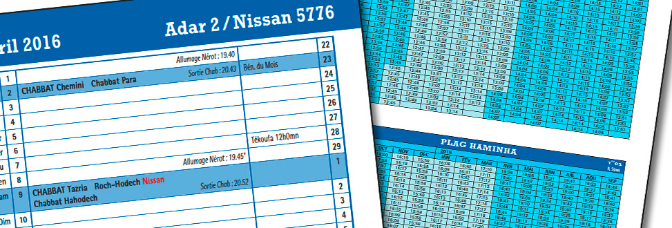 Le Calendrier et les dates importantes